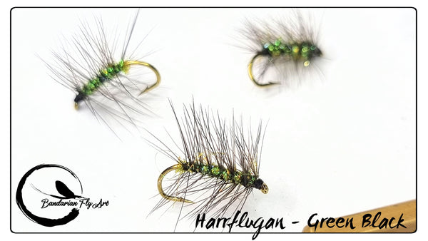 Harrflugan - Green Black