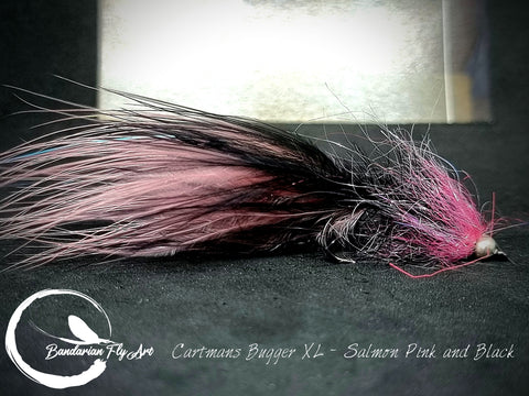 Cartmans bugger XL - Salmon Pink and Black